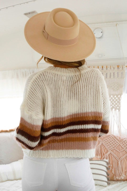 Kelsea Striped Knit Sweater