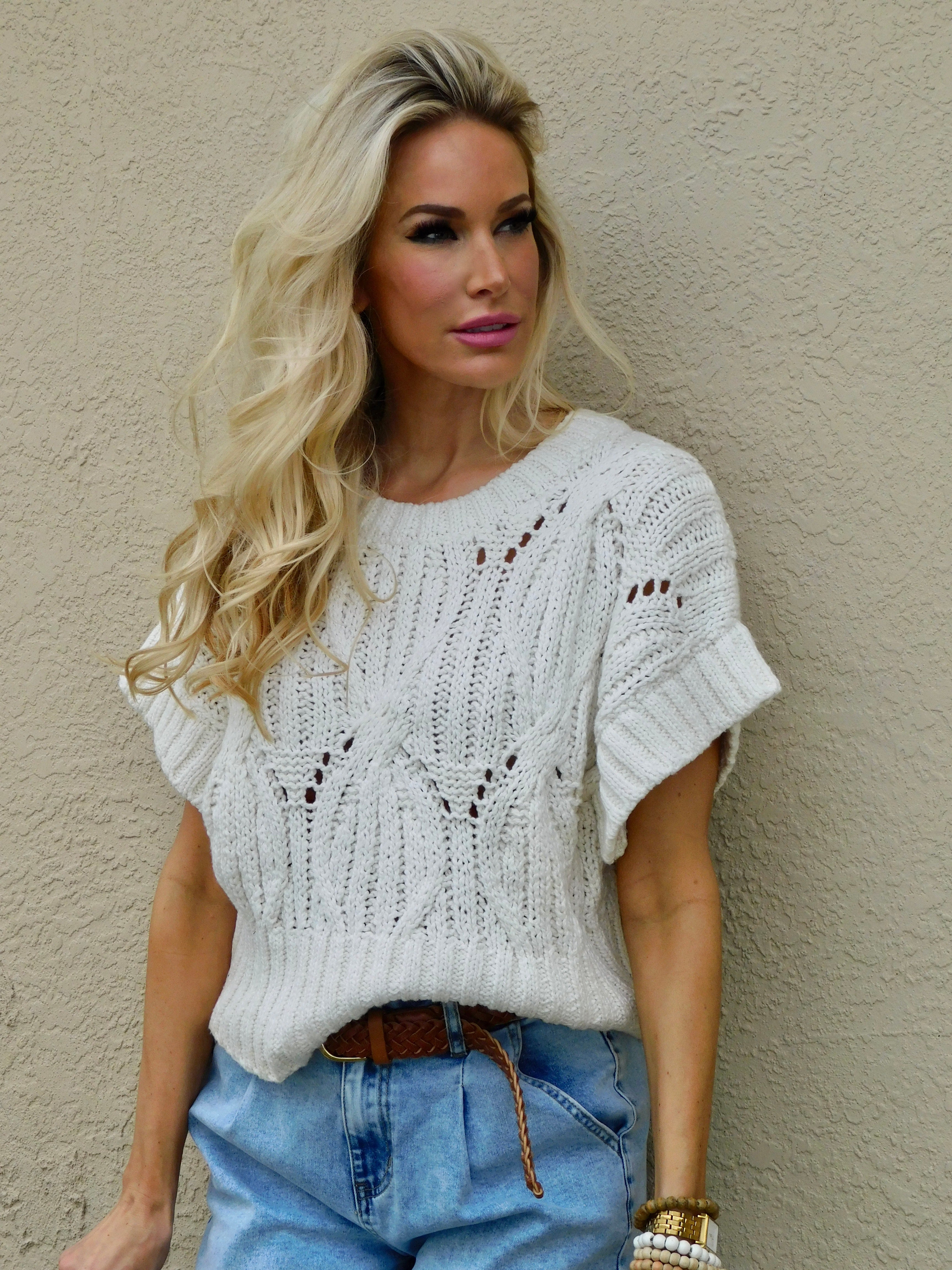 Cali Crochet Knit Top