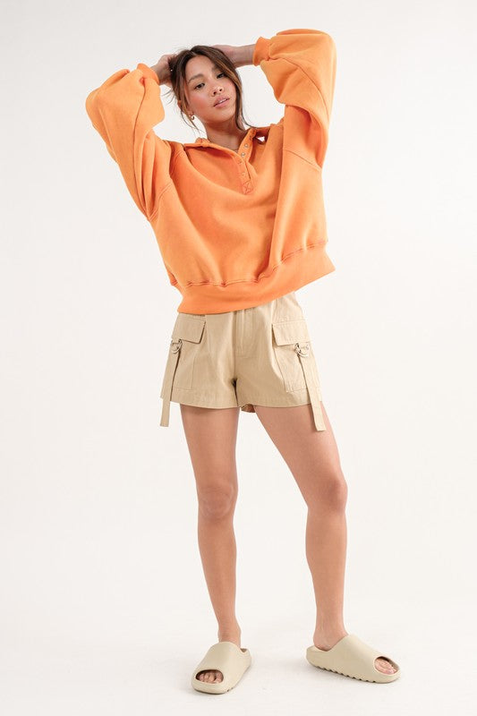 Piper Snap Collared Sweatshirt