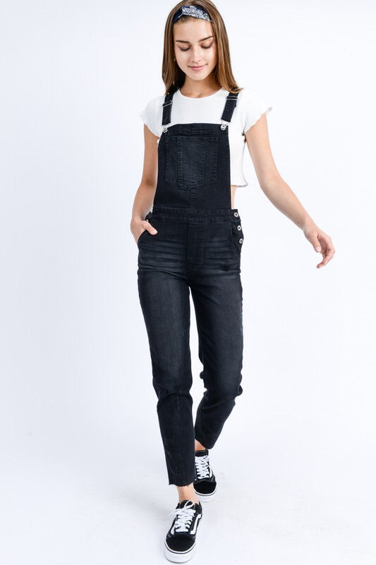 Victoria Skinny Denim Overalls