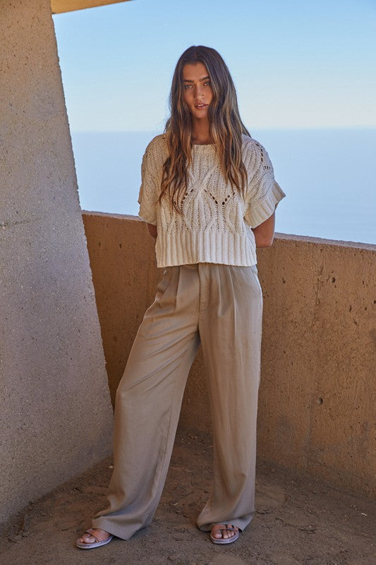 Cali Crochet Knit Top