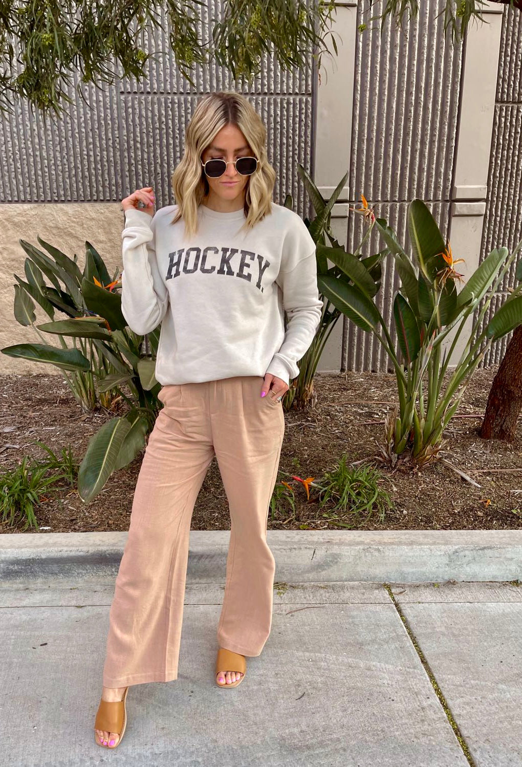 HOCKEY Crewneck Pullover Sweatshirt